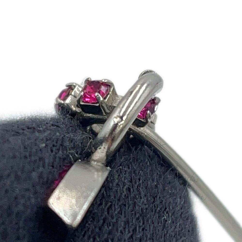 CHANEL Authentic Pink Logo Brooch - Picture 5 of 8